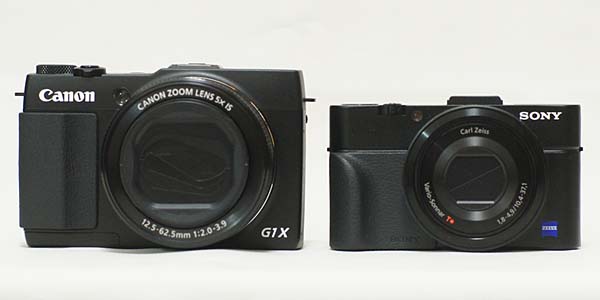 キヤノン Canon PowerShotG1X MarkII vs ソニー SONY サイバーショット DSC-RX100M2