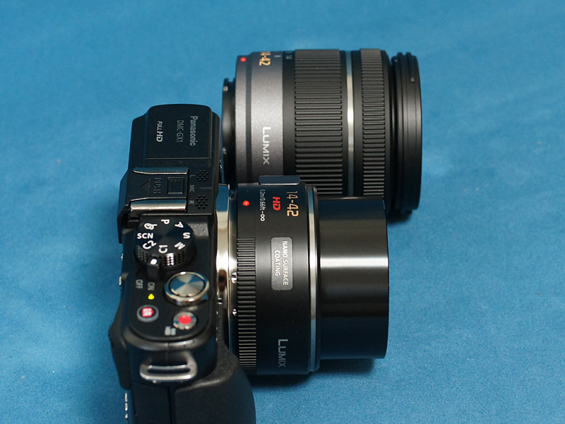 パナソニック レンズ G X PZ 14-42mm /monox デジカメ 比較 レビュー